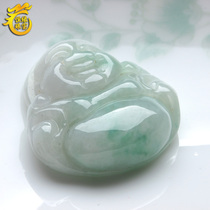 399 Natural Jadeite Pendant Jade Buddha Pendant Myanmar Maitreya Buddha Necklace Womens Model Buddha A Cargo Jadeite Pendant