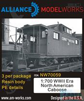 AM-WORKS NW70059 1700 WWII ERA US Railway Railcar Carriage (which can be made 3)