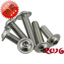 Promotional 304 Stainless Steel Hexagon Screw with Pad M4 Series ISO7380 2 Semi-circular Head with Pad Screw