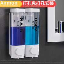 Hotel Hotel non-perforated soap dispenser bathroom bathroom wall-mounted hand sanitizer box shower gel shampoo bottle