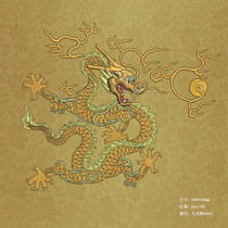 Dragon Robe computer embroidered Cheongsam Chinese design meta material plate making version and playing with emb source file non-physical