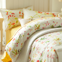 Blue platinum childrens home textile jungle secret language childrens four-piece cotton bedding bag