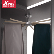 Omojina corner wardrobe hardware corner top suit revolving trouser rack cloakroom hangers hanging clothes