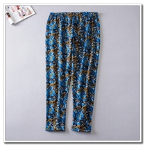 Ancient ancient home custom large code womens clothing autumn winter 200 catty MM plus suede warm casual long pants lady tightness waist pants