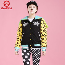 DEVIL NUT Tide Cards Demon even cap BAO WEN camouflages womens cotton clothes main AFV