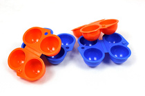 Egg box 2 grid egg box outdoor camping egg box egg box 6 grid egg box combination 4 grid egg box anti-crisp egg box