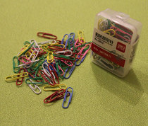 Deli 0024 color paper clip cork photo wall pin Office supplies paper clip 100 pieces box