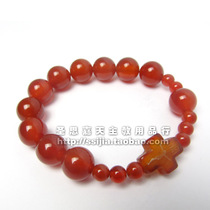 Rosary Rosary-Red Agate Rosary Large Bead Bracelet(elastic rope)
