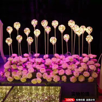 2022 New Wedding Props 10 Heads Dragon Beads Road Leading Interwire Rice Grain Bulb Road Leading Stage Landing Background