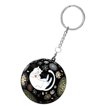 Spot 3D-JP stereo sphere puzzle keychain cat dream (24 pieces)