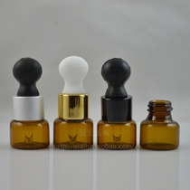 5ML brown glass bottle with electrochemical aluminum dropper flat rubber head dropper bottle dispensing bottle bottle essence bottle makeup tool