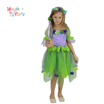 Halloween Cosplay Girls Stage Performance Costume Princess Dress Cute Green Purple Fairy Dress