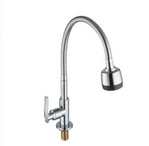  In-wall vertical single cold kitchen sink vegetable wash basin wash basin faucet universal tube in-wall faucet