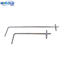 Digital differential pressure meter Pitot tube wind pressure meter wind speed air volume wind pressure L-type pitot tube high precision