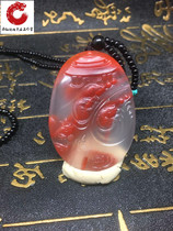Sichuan Liangshan South Red Agate Rich Rich Fish Pendant Auspicious Fish Pendant Natural Dragons