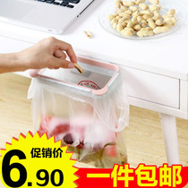 Cartoon Panda-Hanging cupboard door trash rack kitchen garbage bag containing rack plastic bag rack