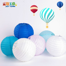 Round Colored Paper Lantern Diy Kindergarten Children Creative Toys Handmade Materials Festive Wedding Decorations