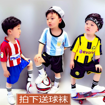 Childrens Summer Clothes Childrens Girls Boys Ball Suit Suit Short Sleeve Sports Suit Football Suit Basketball Suit Jersey Team Uniform