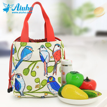 Love Youlive drawing rope Lunch Box Bag with Rice Bag Lunch Bag handbag Waterproof Canvas Lunch Bag Lunchbox Bag Big