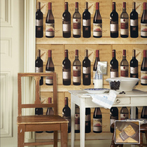 Retro old wallpaper study bar cafe personality bar background wallpaper restaurant entrance wallpaper