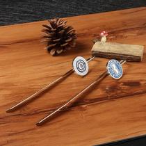 Factory customized enterprise school metal bookmark Personality creative bookmark custom-made to send friends graduation commemorative bookmark