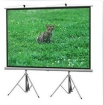  Luxury 150 inch double bracket projection screen outdoor mobile screen Portable projector instrument screen