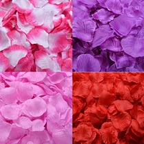 Wedding wedding wedding room atmosphere layout flower hand throwing flower simulation rose fake petal silk flower 100 bag