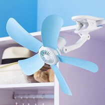 Small fan student dormitories able to hold small electric fan can be charged with cold wind clip type clip accumulator floor clamping fan convenient USB computer desktop electric fan desktop holding classroom turn page