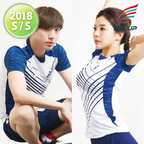 2018 new South Korea imported TAILUP badminton suit sports quick-drying sweat-absorbing mens and womens short-sleeved team uniform T-shirt 15