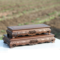 Chicken wing wood Xiangyun rectangular table Mahogany vase base Bonsai square table Chicken wing wood