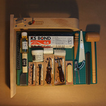 DIY Hand-sewn Handmade Leather Goods Base Tool Suit Imported Leather New Hand Package Meigui Longings Decapitating Groove