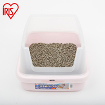 Alice IRIS semi-closed antibacterial deodorant cat litter box cat toilet with cat litter shovel NA-400N