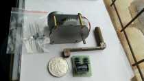 Special price hand generator DIY brushless generator set includes handle rectifier and send LED