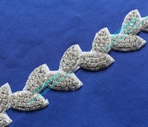 Stylish 4cm kuan kuan shu ye xing beaded rhinestone chain wedding dress collar shou feng zuan article curtains tie zuan