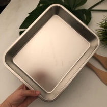 Blemish 304 Stainless Steel Baking Tray Sweet Baking Shop Commercial Preparation Dish Grill Pan Deep Square Tray Medical Tray