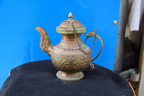 Tibetan national characteristics Nepal handmade copper pot Tibetan tea kettle jug pot Butter Pot home ornaments