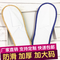 Hotel disposable slippers for Hakka use Indoor non-slip hotel beauty salon thickened travel home customization