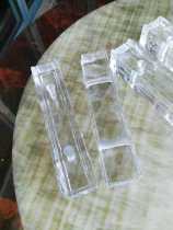 Factory discount direct sale open-hole solid glass brick Crystal brick glass 240*50*50 entrance partition landscape wall