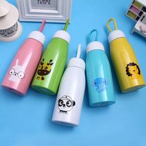 Thermos Cup children large stainless steel Vacuum Thermos cup large capacity water cup creative Cup students cute children