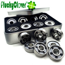 PluckyClover Five-bead black ceramic ball 608 Professional high-speed roller bearing In-line wheel speed roller bearing