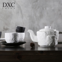  DXC Hotel restaurant personalized ceramic tea set Tea tray Matching coffee set Tea cup