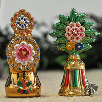 Pure copper gallover Buddhist Eight-dependent Dauma steel mold Seven color gilded gold-plated Buddhas former tribute accumulation Foro