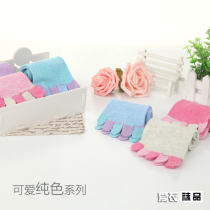 New spring and autumn five-finger socks womens thick middle tube five-finger socks pure cotton split toe socks high quality comfortable socks