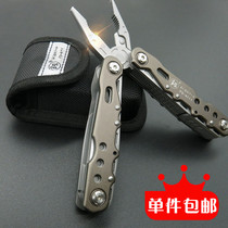 Fukuoka tool multi-function folding pliers combination universal pliers knife driver outdoor portable bottle opener exported to Germany