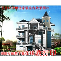 Apartment with loft overhead Three floors Villa Design Tusisto Tutu New Countryside Self-built house Residential effect Fig. 16x20K
