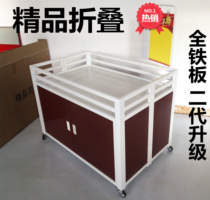 Boutique full iron plate booth car Promotional car dump truck Clothing store clothes supermarket float shelf folding sales car