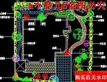 A villa garden courtyard landscaping layout cad drawings garden landscape dwg drawings