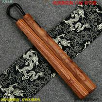 Practical wooden sticks rope sticks eight-sided African Huanghua pear nunchaku two-chaku