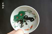 Antique Miscellaneous Antique collection Folk old objects Qing Dynasty to the Republic of China Pastel small plates Small plates