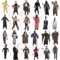 Halloween costume adult male and female cosplay performance horror Qing Dynasty zombie costume zombie death ghost clothes